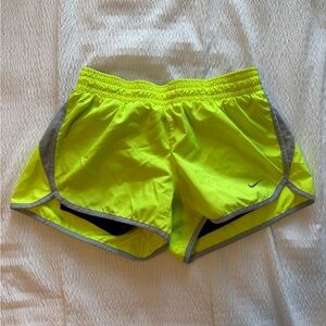 Nike Neon Yellow/ green and Gray Athletic Shorts